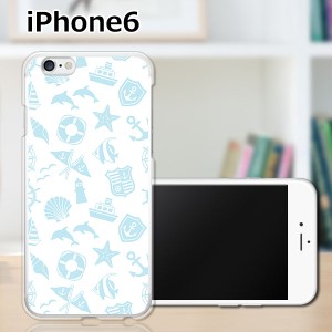 iPhone6 iPhone6s 共通 アイフォン６ アイフォン６s ハードケース/カバー 【マリン柄 PCクリアハードカバー】Apple スマートフォンカバー