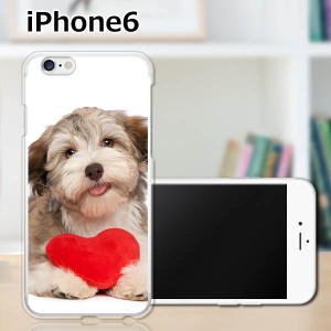 iPhone6 iPhone6s 共通 アイフォン６ アイフォン６s TPUケース/カバー 【ハートとわんこ TPUソフトカバー】Apple スマートフォンカバー・