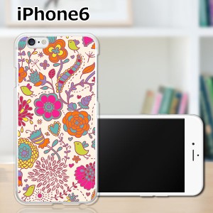 iPhone6 iPhone6s 共通 アイフォン６ アイフォン６s ハードケース/カバー 【花×小鳥 PCクリアハードカバー】Apple スマートフォンカバー