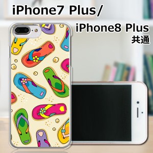 APPLE iPhone7 Plus ハードケース/カバー 【海辺のサンダル PCクリアハードカバー】 スマートフォンカバー・ジャケット