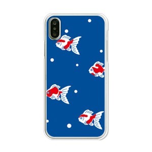 apple iPhoneXS ハードケース/カバー 【金魚ドット PCクリアハードカバー】
