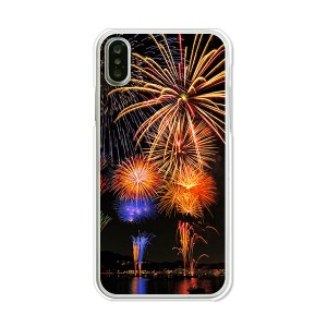 apple iPhoneX ハードケース/カバー 【花火：夏模様 PCクリアハードカバー】 スマートフォンカバー・ジャケット