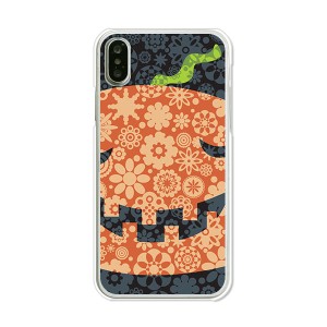 apple iPhoneX ハードケース/カバー 【ハロウィンかぼちゃ PCクリアハードカバー】 スマートフォンカバー・ジャケット