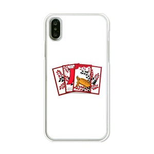 apple iPhoneX TPUケース/カバー 【花札 TPUソフトカバー】 スマートフォンカバー・ジャケット