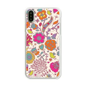 apple iPhoneX TPUケース/カバー 【花×小鳥 TPUソフトカバー】 スマートフォンカバー・ジャケット