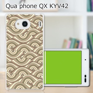 au Qua Phone QX KYV42 ハードケース/カバー 【紋様 PCクリアハードカバー】 スマートフォンカバー・ジャケット