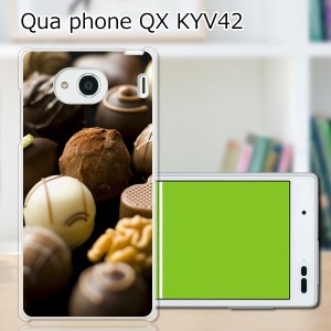 au Qua Phone QX KYV42 ハードケース/カバー 【チョコレートアソート PCクリアハードカバー】 スマートフォンカバー・ジャケット