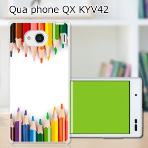 au Qua Phone QX KYV42 ハードケース/カバー 【ペンシルストライプ PCクリアハードカバー】 スマートフォンカバー・ジャケット