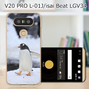 isai Beat LGV34 / V20 PRO L-01J 共通 ハードケース/カバー 【ペンギン PCクリアハードカバー】  スマートフォンカバー・ジャケット