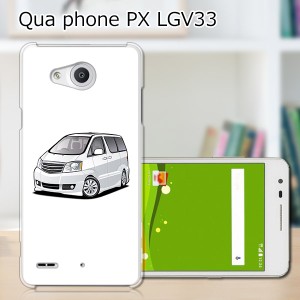 Qua Phone PX LGV33 ハードケース/カバー 【ALワゴン PCクリアハードカバー】  スマートフォンカバー・ジャケット