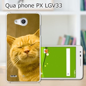 Qua Phone PX LGV33 ハードケース/カバー 【吾輩は猫である名前はまだニャい PCクリアハードカバー】  スマートフォンカバー・