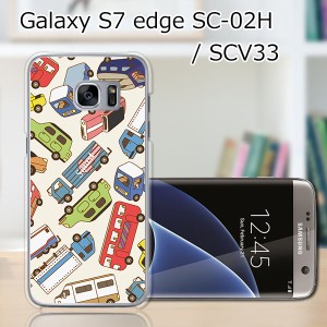 GALAXY S7 edge SC-02H ハードケース/カバー 【ミニカーズ PCクリアハードカバー】 SCV33 共用 スマートフォンカバー・ジャケット