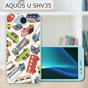 AQUOS U SHV35 ハードケース/カバー 【ミニカーズ PCクリアハードカバー】  スマートフォンカバー・ジャケット