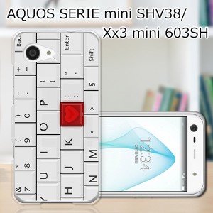 AQUOS SERIE mini SHV38/Xx3 mini 603SH ハードケース/カバー 【L：LOVE KEY PCクリアハードカバー】 スマートフォンカバー・ジャケット