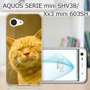 AQUOS SERIE mini SHV38/Xx3 mini 603SH ハードケース/カバー 【吾輩は猫である名前はまだニャい PCクリアハードカバー】スマートフォン