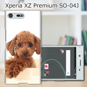Xperia XZ Premium SO-04J ハードケース/カバー 【プードル PCクリアハードカバー】 スマートフォンカバー・ジャケット