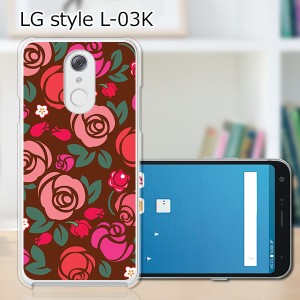 docomo LG style L-03K ハードケース/カバー 【薔薇 PCクリアハードカバー】