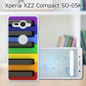 docomo Xperia XZ2 Compact SO-05K ハードケース/カバー 【カラフルキーボード PCクリアハードカバー】