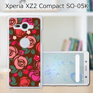 docomo Xperia XZ2 Compact SO-05K ハードケース/カバー 【薔薇 PCクリアハードカバー】