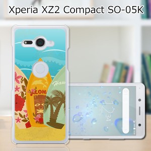 docomo Xperia XZ2 Compact SO-05K ハードケース/カバー 【サーフボード2 PCクリアハードカバー】