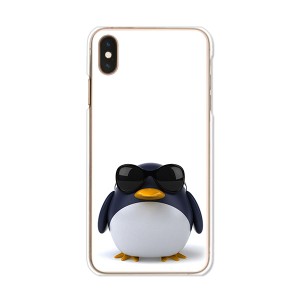 apple iPhoneXS Max ハードケース/カバー 【サングラスとペンギン PCクリアハードカバー】