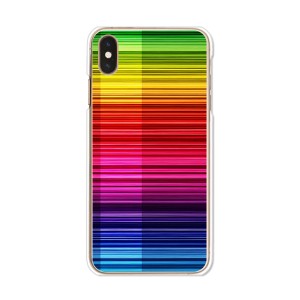 apple iPhoneXS Max ハードケース/カバー 【Rainbow PCクリアハードカバー】