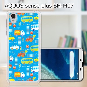 AQUOS sense plus SH-M07 TPUケース/カバー 【Lets Goミニカー TPUソフトカバー】 