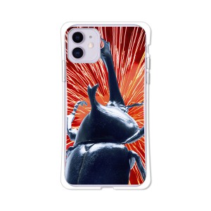 apple iPhone11 耐衝撃 衝撃吸収 ソフトケース TPUケース 【I am KING（カブトムシ） ソフトカバー】 