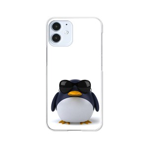 apple iPhone12 mini アイフォン12ミニ ハードケース/カバー 【サングラスとペンギン PCクリアハードカバー】