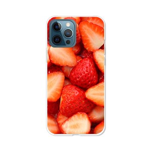 apple iPhone12ProMax アイフォン12プロマックス TPUケース 【Strawberry ソフトカバー】 