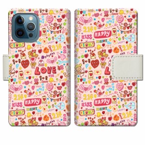 apple iPhone12 Pro Max 手帳型 ケース カバー【LOVE214デザイン】