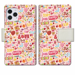 apple iPhone12/iPhone12 Pro 手帳型 ケース カバー【LOVE214デザイン】