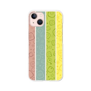 apple iPhone13 ハードケース/カバー 【CuteストライプA PCクリアハードカバー】