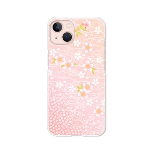 apple iPhone13 TPUケース/カバー 【流れる桜 TPUソフトカバー】 