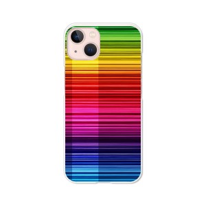 apple iPhone13 TPUケース/カバー 【Rainbow TPUソフトカバー】 
