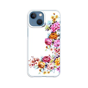 apple iPhone13mini TPUケース/カバー 【ワンポイントFLOWER TPUソフトカバー】 