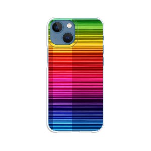 apple iPhone13mini ハードケース/カバー 【Rainbow PCクリアハードカバー】