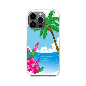 apple iPhone13Pro ハードケース/カバー 【ハワイアン（ワンポイント） PCクリアハードカバー】
