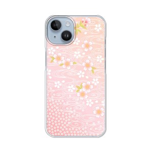 iPhone14 アイフォン14 TPUソフトケース カバー 【流れる桜 TPUソフトカバー】 