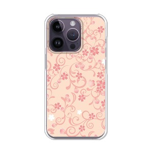 iPhone14Pro アイフォン14プロ ハードケース/カバー 【桜ヴェール PCクリアハードカバー】