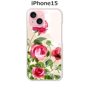 apple iPhone15 iphone15 アイフォン15 TPUソフトケース カバー 【薔薇絵画 TPUソフトカバー】 