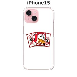 iPhone15 iphone15 アイフォン15 ハードケース/カバー 【花札 PCクリアハードカバー】