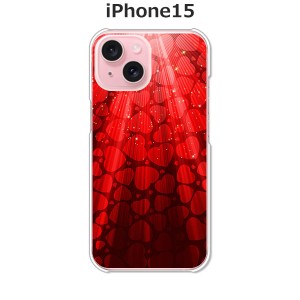 iPhone15 iphone15 アイフォン15 ハードケース/カバー 【降り注ぐハート PCクリアハードカバー】
