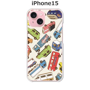 iPhone15 iphone15 アイフォン15 ハードケース/カバー 【ミニカーズ PCクリアハードカバー】