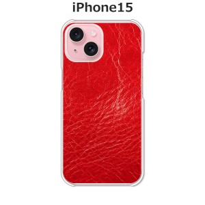 iPhone15 iphone15 アイフォン15 ハードケース/カバー 【レッドスキン PCクリアハードカバー】