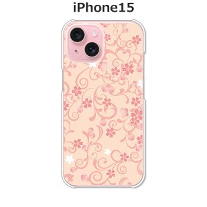 iPhone15 iphone15 アイフォン15 ハードケース/カバー 【桜ヴェール PCクリアハードカバー】
