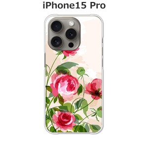 apple iPhone15Pro iphone15pro アイフォン15プロ TPUソフトケース カバー 【薔薇絵画 TPUソフトカバー】 