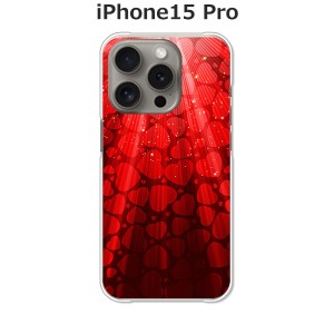 apple iPhone15Pro iphone15pro アイフォン15プロ ハードケース/カバー 【降り注ぐハート PCクリアハードカバー】