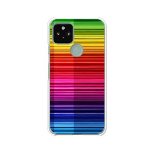 au Google Pixel 5 ハードケース/カバー 【Rainbow PCクリアハードカバー】