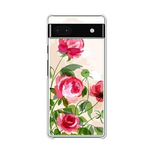 Google Pixel 6a グーグルピクセル 6a TPUソフトケース カバー 【薔薇絵画 TPUソフトカバー】 